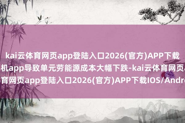 kai云体育网页app登陆入口2026(官方)APP下载IOS/Android通用版/手机app导致单元劳能源成本大幅下跌-kai云体育网页app登陆入口2026(官方)APP下载IOS/Android通用版/手机app